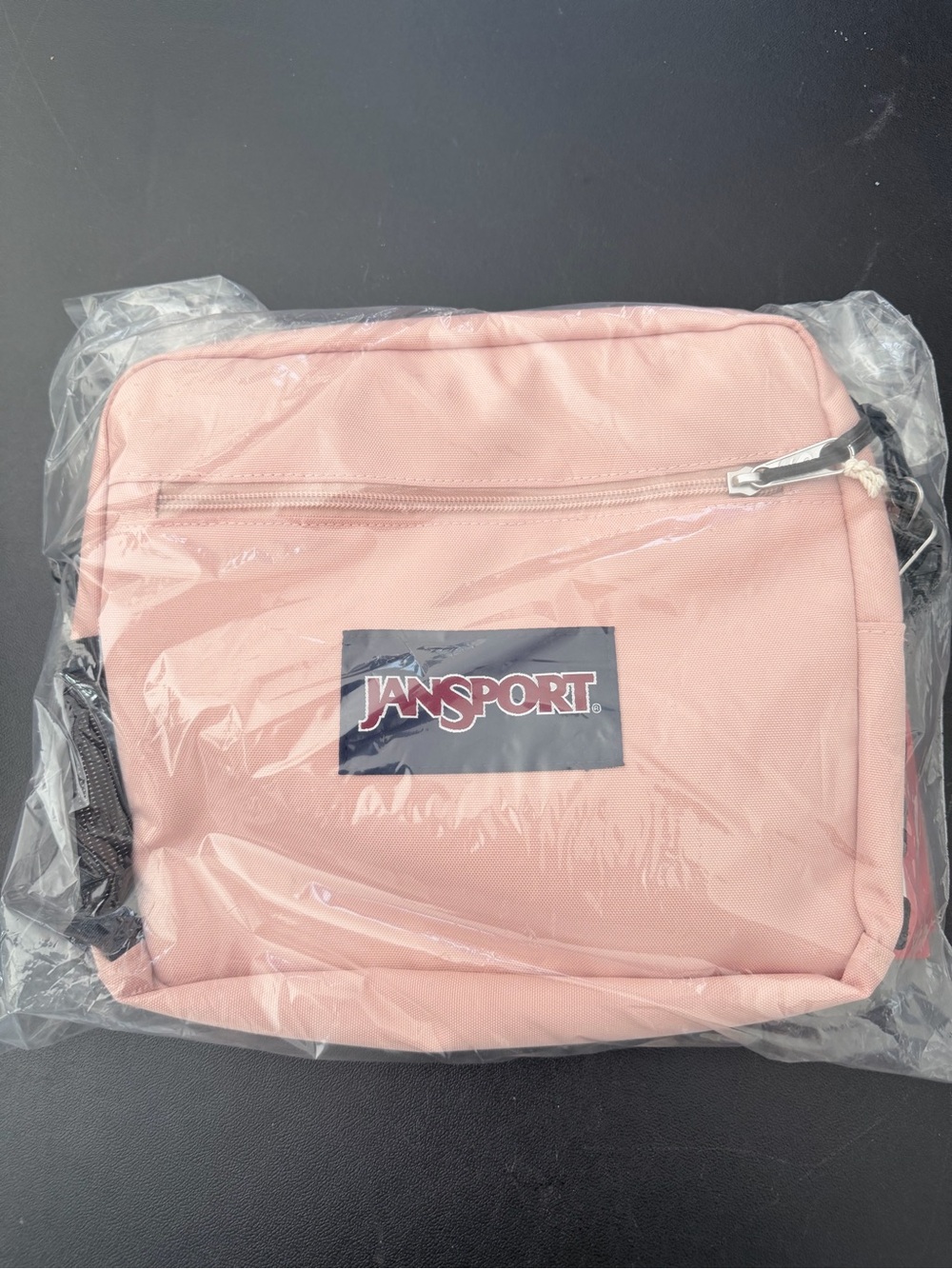 Jansport Pale Pink Crossbody Pouch with Front Zip